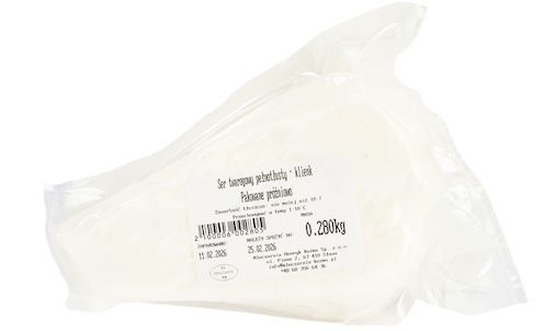 Ser twarogowy pełnotłusty - klinek