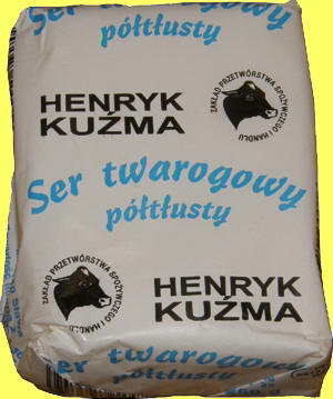 Ser twarogowy półtłusty - kostka